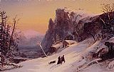 Jasper Francis Cropsey Canvas Paintings - Winter in Switzerland